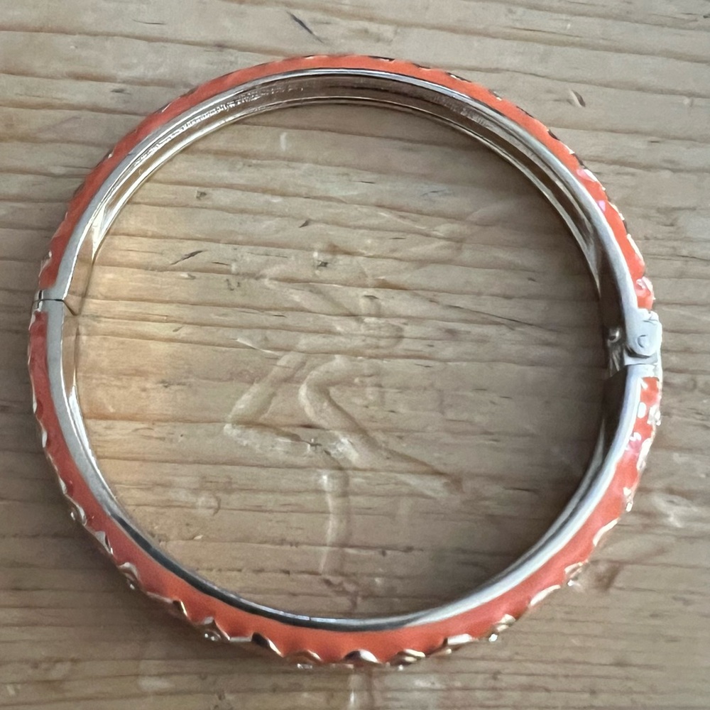 EUC Tommy Bahama orange enameled bracelet
